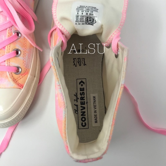 Converse Chuck 70 HI 90S Pink Melon 🍉 W AUTHENTIC - Picture 8 of 8